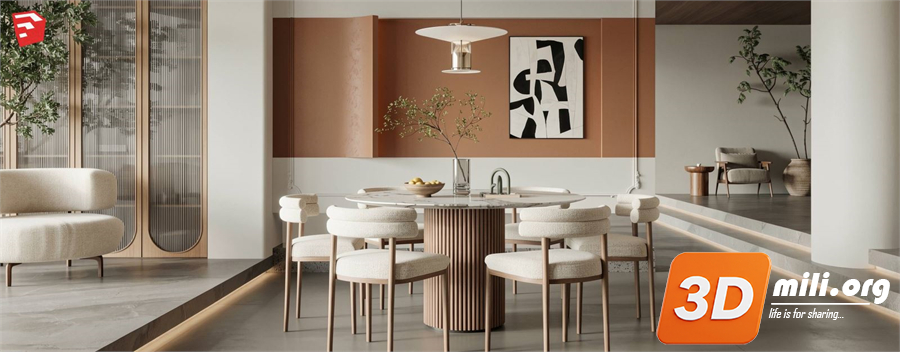Dining Table Set Skp Files